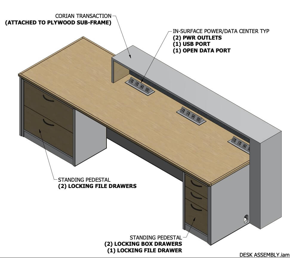 Moog Reception Desk Concept