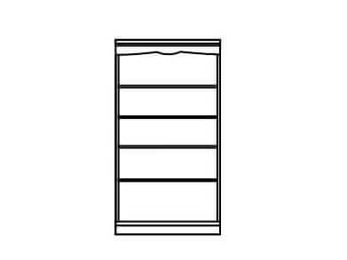 Shelving line drawing