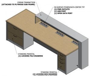 Moog Reception Desk Concept